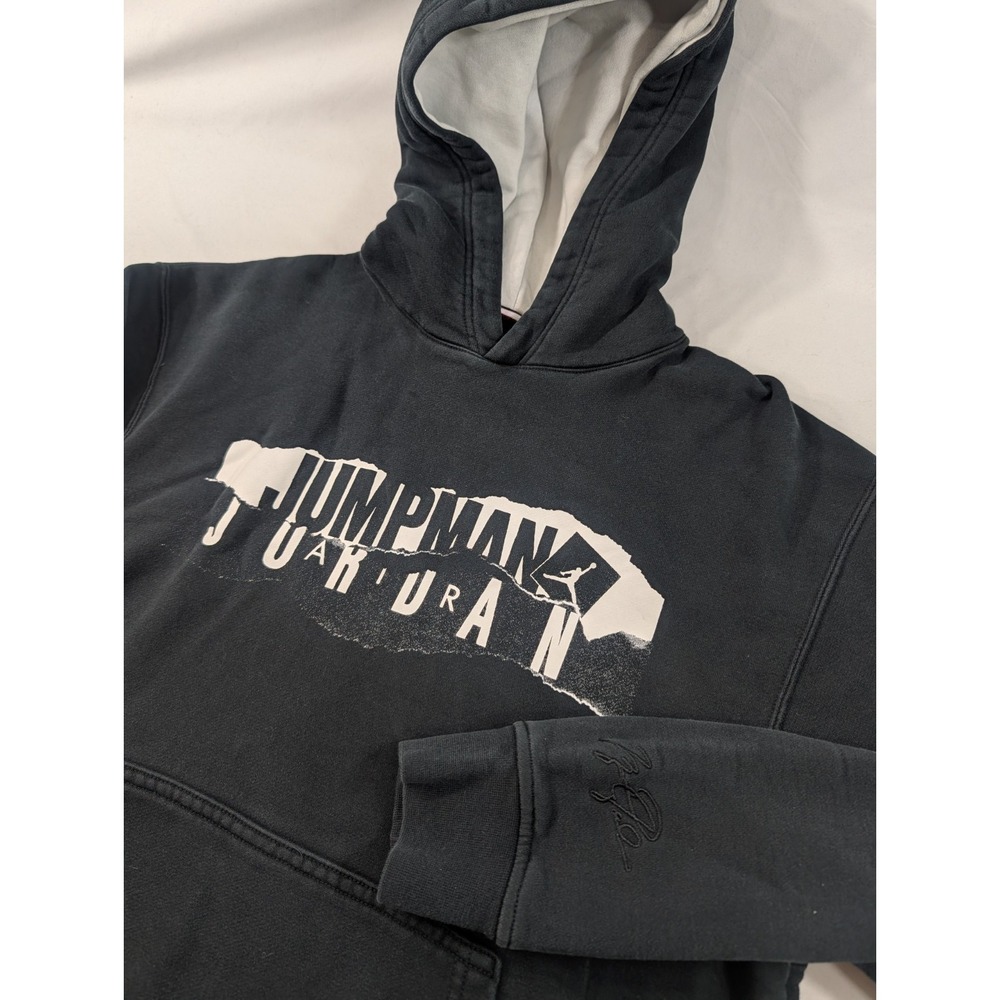Nike Jordan Jumpman Essentials Graphic Hoodie (Men's Size M) Black / White